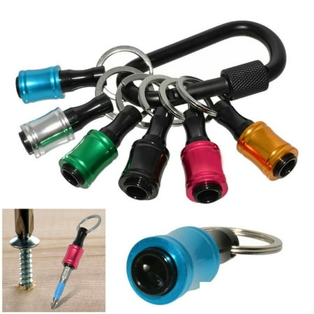 6pcs/5pcs 1/4 Hex Shank Quick Release Keychain Screwdriver Drill Bit Holder Extension Small Portable Screwdriver Head For Electric Hand-held Screwdrivers
6pcs/5pcs 1/4 Hex Shank Quick Release Keychain Screwdriver Drill Bit Holder Extension Small Portable Screwdriver Head For Electric Hand-held Screwdrivers