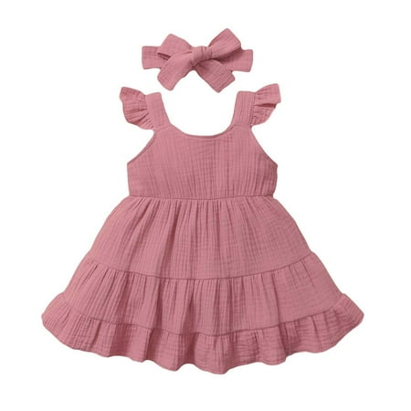 Dezsed 6M-4Y Kids Dresses For Girls Summer Baby Girls Solid Color Sleeveless Dress With Bow Headband 1St Birthday Kids Baby Party Dress Vestido
Dezsed 6M-4Y Kids Dresses For Girls Summer Baby Girls Solid Color Sleeveless Dress With Bow Headband 1St Birthday Kids Baby Party Dress Vestido