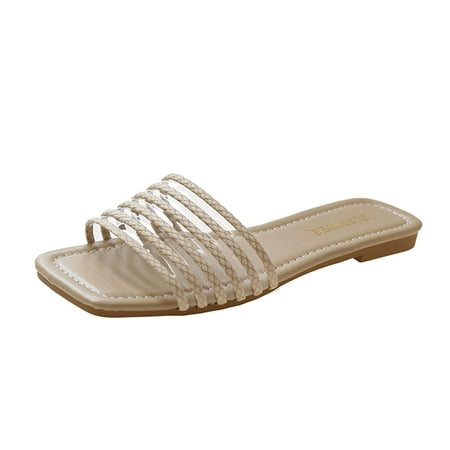 ZTTD Ladies Fashion Summer Leather Rhinestone Decorative Open Toe Flat Beach Slippers Women s Slipper A
ZTTD Ladies Fashion Summer Leather Rhinestone Decorative Open Toe Flat Beach Slippers Women s Slipper A