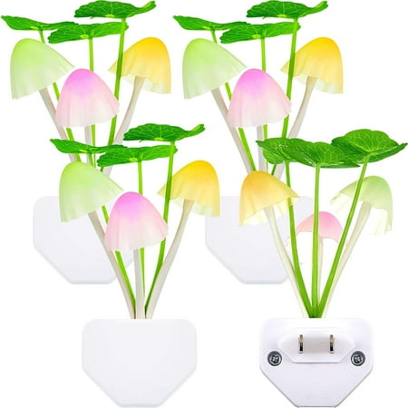 4 Pieces Night Lights 7 Color Changing Plug-in Light Sensor Wall Lamp LED Mushroom Night Lights Sensor Dusk to Dawn Sensor Night Lights for Kids Adults
4 Pieces Night Lights 7 Color Changing Plug-in Light Sensor Wall Lamp LED Mushroom Night Lights Sensor Dusk to Dawn Sensor Night Lights for Kids Adults