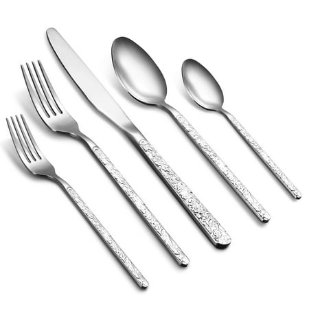 Soonbuy 20 Pieces Flatware Set - Premium Stainless Steel Cutlery - 4 x Dinner Forks 4 x Salad Forks 4 x Table Knives 4 x Tea Spoon 4 x Dinner Spoon
Soonbuy 20 Pieces Flatware Set - Premium Stainless Steel Cutlery - 4 x Dinner Forks 4 x Salad Forks 4 x Table Knives 4 x Tea Spoon 4 x Dinner Spoon