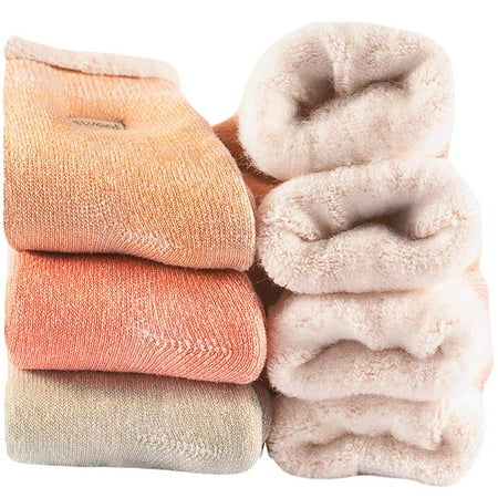 Womens Super Thick Wool Socks - Soft Warm Comfort Casual Crew Winter Socks (Pack of 3-5) Multicolor
Womens Super Thick Wool Socks - Soft Warm Comfort Casual Crew Winter Socks (Pack of 3-5) Multicolor