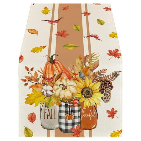 Autumn Thanksgiving Ambience Decor Polyester Tablecloth With Pumpkin And Maple Leaf Print
Autumn Thanksgiving Ambience Decor Polyester Tablecloth With Pumpkin And Maple Leaf Print