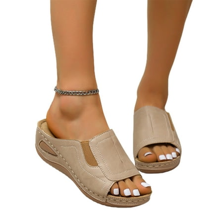 Pfysire Women s Platform Shoes Casual Beach Wedge Sandals Open Toe Slippers US 10.5
Pfysire Women s Platform Shoes Casual Beach Wedge Sandals Open Toe Slippers US 10.5