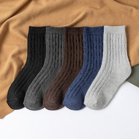 Lawor Socks For Men&Women 5 Pairs Socks UniGifts Solid Casual Winter Warm Wool Knit Soft Cotton Thick Vintage Crew Socks Multicolor One Size
Lawor Socks For Men&Women 5 Pairs Socks UniGifts Solid Casual Winter Warm Wool Knit Soft Cotton Thick Vintage Crew Socks Multicolor One Size