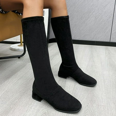TALKVE Women s Heel Fashion Boots Long Solid Fashion Suede Color Round Toe Thick women s boots
TALKVE Women s Heel Fashion Boots Long Solid Fashion Suede Color Round Toe Thick women s boots