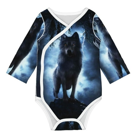 Matuu Night Scene of Wolves for Baby Long-Sleeve Bodysuit Soft Cotton Comfortable and Breathable Perfect for Newborns and Infants
Matuu Night Scene of Wolves for Baby Long-Sleeve Bodysuit Soft Cotton Comfortable and Breathable Perfect for Newborns and Infants
