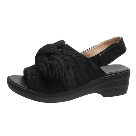 Up to 30% off Kukoosong Wedge Sandals for Women Summer Knot Platform Sandals Womens Fish Mouth Fashion Sandals Black 37
Up to 30% off Kukoosong Wedge Sandals for Women Summer Knot Platform Sandals Womens Fish Mouth Fashion Sandals Black 37