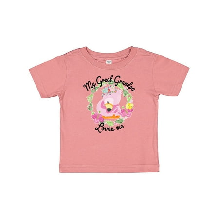 Inktastic Baby Flamingo My Great Grandpa Loves Me with Flower Wreath Gift Baby Boy or Baby Girl T-Shirt
Inktastic Baby Flamingo My Great Grandpa Loves Me with Flower Wreath Gift Baby Boy or Baby Girl T-Shirt
