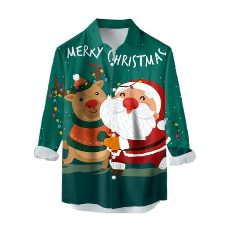 koaiezne Men Casual Long Sleeve Autumn Winter Christmas 3D Printed Shirts Fashion Top Blouse Shirts Scrub Undershirt Men Men Shirts Compression
koaiezne Men Casual Long Sleeve Autumn Winter Christmas 3D Printed Shirts Fashion Top Blouse Shirts Scrub Undershirt Men Men Shirts Compression