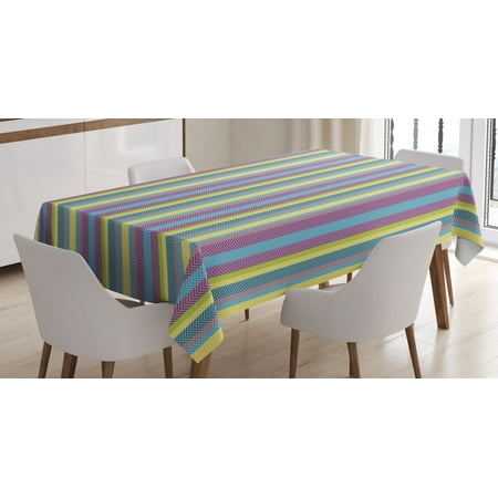 Chevron Tablecloth Colorful Composition with Herringbone Zigzags Hand Drawn Geometric Illustration Rectangular Table Cover for Dining Room Kitchen 60 X 90 Inches Multicolor by Ambesonne
Chevron Tablecloth Colorful Composition with Herringbone Zigzags Hand Drawn Geometric Illustration Rectangular Table Cover for Dining Room Kitchen 60 X 90 Inches Multicolor by Ambesonne