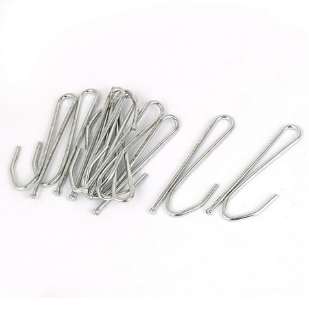 Single Prong Metal Pleat Drapes Curtain Hooks Clips 62x20mm 10pcs