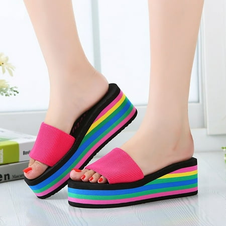 Women Sandals Slippers Platform Bath Slippers Wedge Beach Flip Flops High Heel Slippers Beach Slide Shoes
Women Sandals Slippers Platform Bath Slippers Wedge Beach Flip Flops High Heel Slippers Beach Slide Shoes