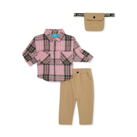 Denim Bay Toddler Boys Long Sleeve Flannel Shirt and Cargo Pants Set 2-Piece Size 12M-5T
Denim Bay Toddler Boys Long Sleeve Flannel Shirt and Cargo Pants Set 2-Piece Size 12M-5T