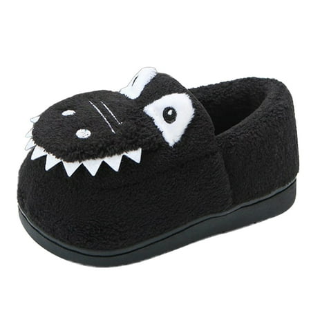 Binmer Toddler Boys Girls Kids Cartoon Shoes Warm Cute Animal Home Slipper