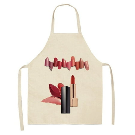 Nail Polish Lipstick Pattern Kitchen Apron for Women Kitchen Cooking Tool Sleeveless Linen Women Apron Kitchen Accessories
Nail Polish Lipstick Pattern Kitchen Apron for Women Kitchen Cooking Tool Sleeveless Linen Women Apron Kitchen Accessories