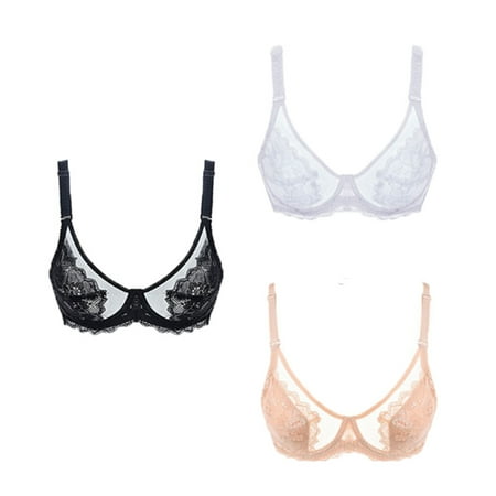 Clearance! 3 Pieces Women s Sheer Mesh Bra See Through Unlined Sexy Lace Transparent Bras Non Padded 38/85(C/D)
Clearance! 3 Pieces Women s Sheer Mesh Bra See Through Unlined Sexy Lace Transparent Bras Non Padded 38/85(C/D)