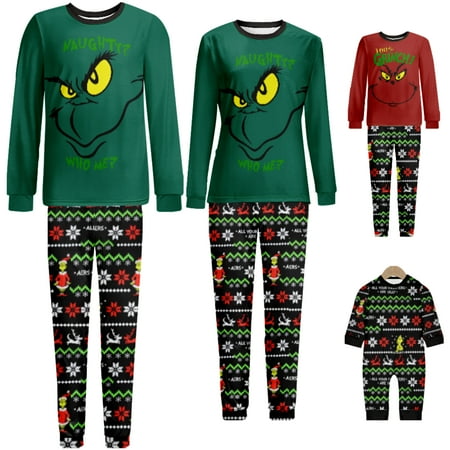 Grinch Matching Adult Kid Outfits Casual Mother Kids Pajamas Sets for Men Women (Child 150)
Grinch Matching Adult Kid Outfits Casual Mother Kids Pajamas Sets for Men Women (Child 150)