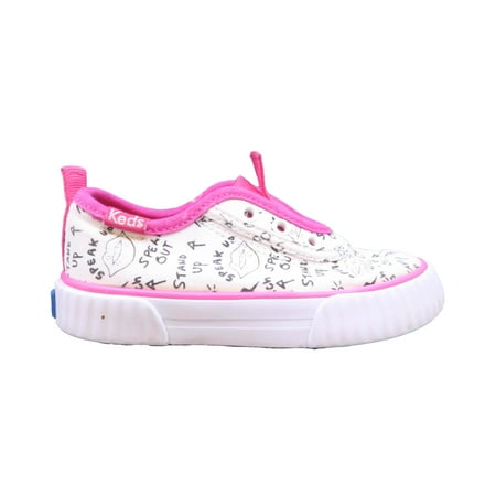 Pre-owned Keds Girls White | Black | Pink Sneakers size: 6.5 Toddler