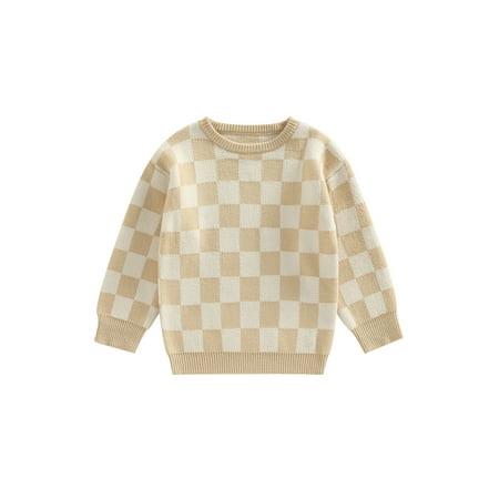 Ma&Baby Infant Baby Boys Girls Fall Winter Sweaters Long Sleeve Crew Neck Checkerboard Print Knit Tops
Ma&Baby Infant Baby Boys Girls Fall Winter Sweaters Long Sleeve Crew Neck Checkerboard Print Knit Tops