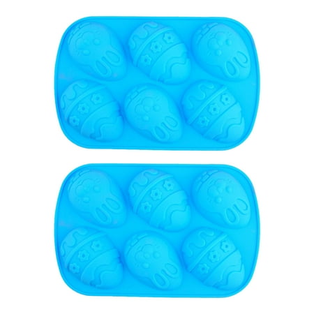 Yedhsi Baking Molds Easter 6 Hole Silicone Mold DIY Dinosaur Eggs Chocolate Mold Baking Tools