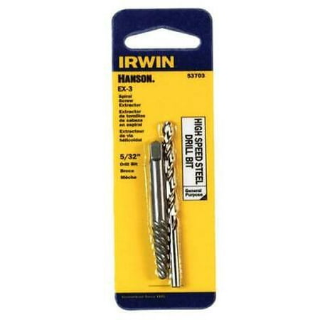 Irwin Hanson 5/32 in. X 5/32 in. D High Speed Steel Drill Bit Extractor Set 6 in. 1 pc
Irwin Hanson 5/32 in. X 5/32 in. D High Speed Steel Drill Bit Extractor Set 6 in. 1 pc