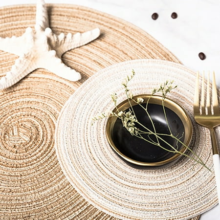 GXSR Round Cotton Yarn Weaving Heat Insulated Cup Pot Mat Placemat Dining Table Decor
GXSR Round Cotton Yarn Weaving Heat Insulated Cup Pot Mat Placemat Dining Table Decor