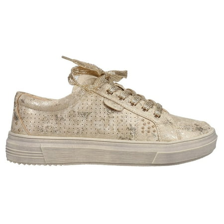 Corkys Womens Down Time Metallic Lace Up Sneakers Shoes Casual