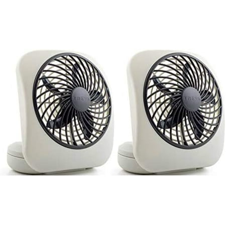 Treva 5-Inch Portable Desktop Battery Powered Fan 2 Cooling Speeds With Compact Folding & Tilt Design- 2 Pack (Grey)
Treva 5-Inch Portable Desktop Battery Powered Fan 2 Cooling Speeds With Compact Folding & Tilt Design- 2 Pack (Grey)