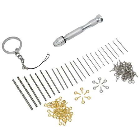 Ymiko 126Pcs Hand Twist Drill Home Made Key Pendant Tool Set Kit For Assembly DIY Key Chain Drill Set Hand Drill
Ymiko 126Pcs Hand Twist Drill Home Made Key Pendant Tool Set Kit For Assembly DIY Key Chain Drill Set Hand Drill