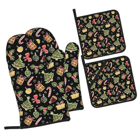 Tebeau Christmas Tree Decoration Print 4 Pcs Oven Mitts and Pot Holders 500°F High Heat Resistant Kitchen Oven Mitts with Pot holders Long Oven Mitts for Baking and Cooking
Tebeau Christmas Tree Decoration Print 4 Pcs Oven Mitts and Pot Holders 500°F High Heat Resistant Kitchen Oven Mitts with Pot holders Long Oven Mitts for Baking and Cooking