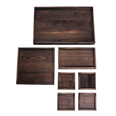 7Pcs/Set Wooden Tea Tray Serving Table Plate Snacks Dessert Food Storage Dish Tea Coffee Breakfast Tray Hotel Home Serving Tray Decoration
7Pcs/Set Wooden Tea Tray Serving Table Plate Snacks Dessert Food Storage Dish Tea Coffee Breakfast Tray Hotel Home Serving Tray Decoration