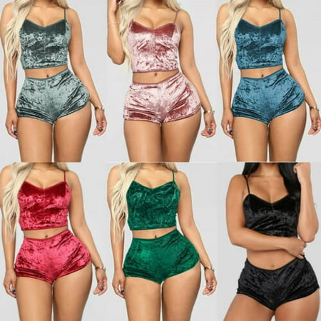2PCS Sets Women Ladies Velvet Sleepwear Pajamas Vest Top+Short Pant Nightwear
2PCS Sets Women Ladies Velvet Sleepwear Pajamas Vest Top+Short Pant Nightwear