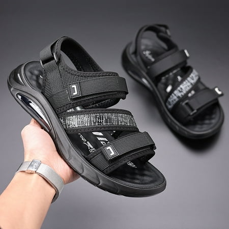 Summer Men s Sandals Men Leather Sandals Classic Roman Sandals Slipper Soft Outdoor Sneakers Beach Rubber Men Trekking Sandals A10