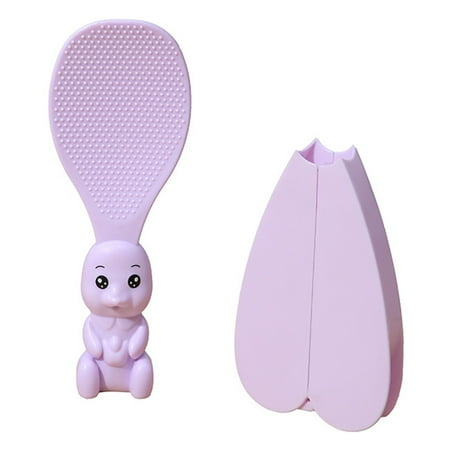 Hloma Rice Spoon Food Grade Non-stick Standing Type Easy to Clean Kitchen Cartoon Rabbit Shape Rice Spatula with Cover Daily Use
Hloma Rice Spoon Food Grade Non-stick Standing Type Easy to Clean Kitchen Cartoon Rabbit Shape Rice Spatula with Cover Daily Use