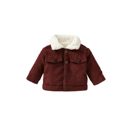 Licupiee Toddler Baby Boys Girls Corduroy Fleece Coat Lapel Button Down Long Sleeve Thick Plush Jacket Fall Winter Outerwear
Licupiee Toddler Baby Boys Girls Corduroy Fleece Coat Lapel Button Down Long Sleeve Thick Plush Jacket Fall Winter Outerwear