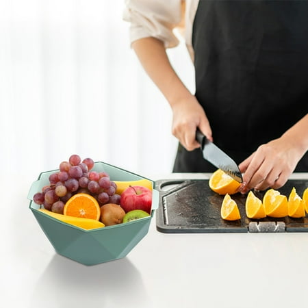 Txmfgh Thickened Double-layer Plastic Vegetable Washing Basket with Practical Design Food Grade Material and Space-Saving Features Ideal for Kitchen Cleaning and Storage
Txmfgh Thickened Double-layer Plastic Vegetable Washing Basket with Practical Design Food Grade Material and Space-Saving Features Ideal for Kitchen Cleaning and Storage
