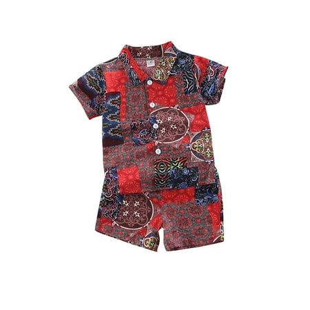 QWERTYU Infant Baby Toddler Child Boy Beach Clothing Set Floral Shirts and Shorts Set Short Sleeve Outfit Summer Red
QWERTYU Infant Baby Toddler Child Boy Beach Clothing Set Floral Shirts and Shorts Set Short Sleeve Outfit Summer Red