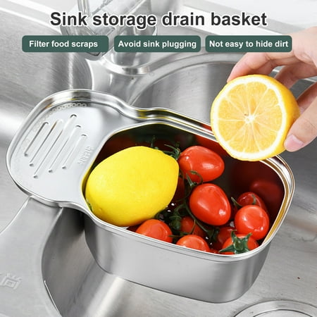 YUNx Drain Basket Large Capacity Strong Weight-bearing Stainless Steel Sink Food Residue Filter Mesh Kitchen Supplies
YUNx Drain Basket Large Capacity Strong Weight-bearing Stainless Steel Sink Food Residue Filter Mesh Kitchen Supplies