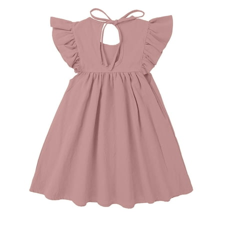 PEASKJP Wedding Guest Dresses for Girls Toddler Girls Chiffon Boho Ruffle Flowy Sleeveless Bowknot Tulle Dress Pink 5-6 Years
PEASKJP Wedding Guest Dresses for Girls Toddler Girls Chiffon Boho Ruffle Flowy Sleeveless Bowknot Tulle Dress Pink 5-6 Years
