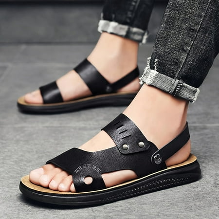 Men s Open Toe Slip On Sandals Spring Summer And Autumn Outdoor Anti-skid Beach Sandals With Microfiber Leather Uppers For Outdoor Walking
Men s Open Toe Slip On Sandals Spring Summer And Autumn Outdoor Anti-skid Beach Sandals With Microfiber Leather Uppers For Outdoor Walking