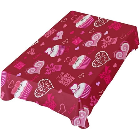 Hyjoy 54x54 in Delicious Cakes and Love Hearts Rectangle Tablecloth Valentine s Day Mother s Day Kitchen Decoration Dinner Rectangular Table Cover for Party Holiday Hotel BBQ-Machine Washable
Hyjoy 54x54 in Delicious Cakes and Love Hearts Rectangle Tablecloth Valentine s Day Mother s Day Kitchen Decoration Dinner Rectangular Table Cover for Party Holiday Hotel BBQ-Machine Washable