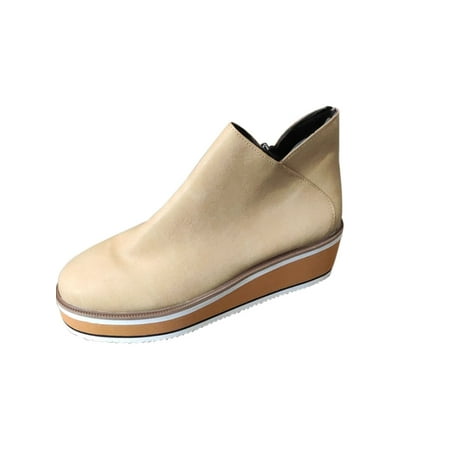 Avamo Womens Boots Ladies Zip Wedge Ankle Boots Winter Slip On Flat Booties Shoes
Avamo Womens Boots Ladies Zip Wedge Ankle Boots Winter Slip On Flat Booties Shoes