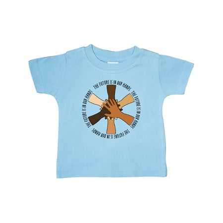 Inktastic The Future is in Our Hands Gift Baby Boy or Baby Girl T-Shirt