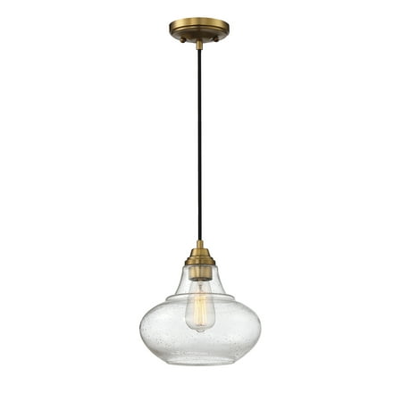 Trade Winds Lighting 1 Light Pendant Light In Natural Brass - TW90085-NB