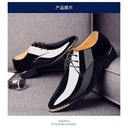 2022 Newly Men s Quality Patent Leather Shoes White Wedding Shoes Size 38-48 Black Leather Soft Man Dress Shoes
2022 Newly Men s Quality Patent Leather Shoes White Wedding Shoes Size 38-48 Black Leather Soft Man Dress Shoes