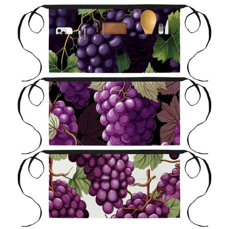 Grape Canvas Apron with 3 Pockets Printed Design - Ideal for Cooking Crafting and Gardening
Grape Canvas Apron with 3 Pockets Printed Design - Ideal for Cooking Crafting and Gardening