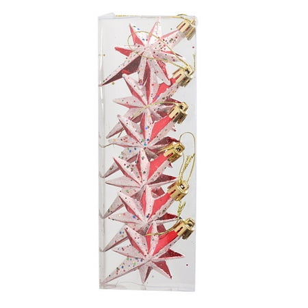 BESTYO 1 Box Christmas Tree Star Pendants Hanging Ornaments Red White Special-shaped Multi-point Stars New Year Xmas Party Home Decoration
BESTYO 1 Box Christmas Tree Star Pendants Hanging Ornaments Red White Special-shaped Multi-point Stars New Year Xmas Party Home Decoration