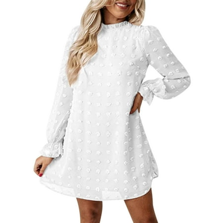 WANYNG Womens Summer Fashion Casual Loose Bubble Long Sleeve Lace Collar Short Dress Long Flannel Nightgown L
WANYNG Womens Summer Fashion Casual Loose Bubble Long Sleeve Lace Collar Short Dress Long Flannel Nightgown L