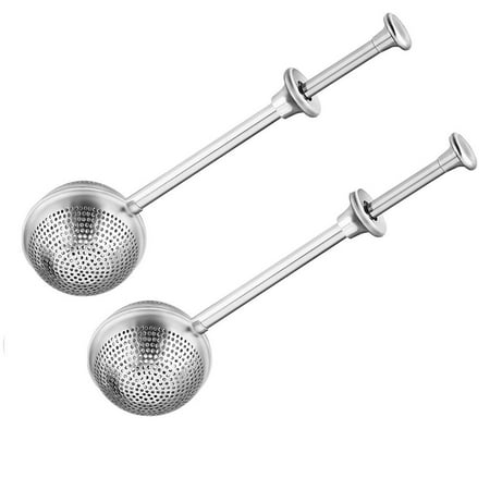 2PCS Tea Strainer for Loose Leaf Tea and Spices Stainless Steel Strainer Tea Ball Infuser Tea Filter
2PCS Tea Strainer for Loose Leaf Tea and Spices Stainless Steel Strainer Tea Ball Infuser Tea Filter